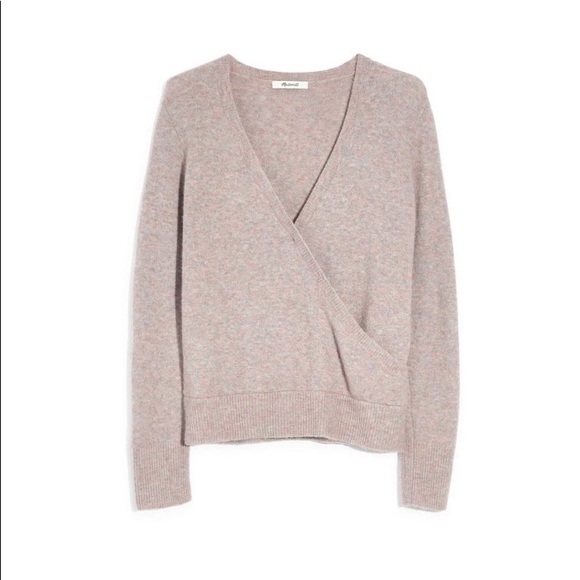 Madewell Sweaters - SoldNWT Madewell wrap front pullover sweater sz. L